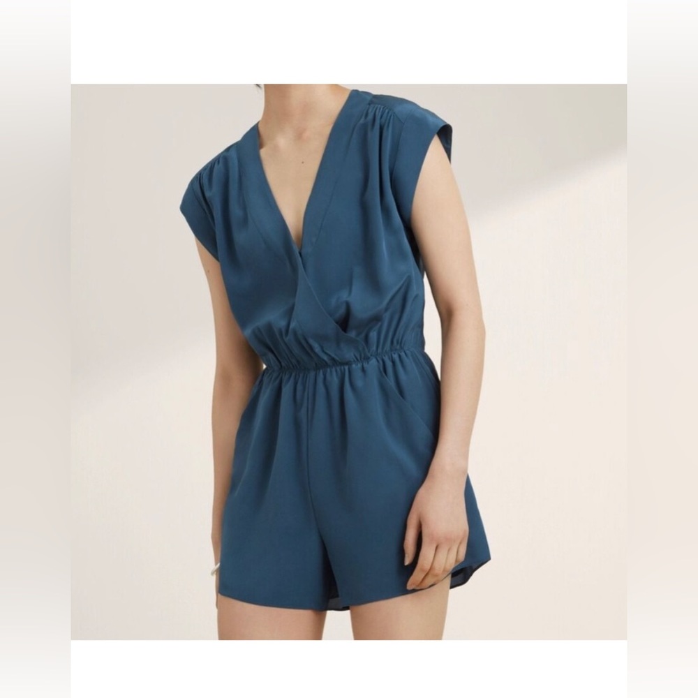 Aritzia Babaton Corbett 100% Silk Romper M